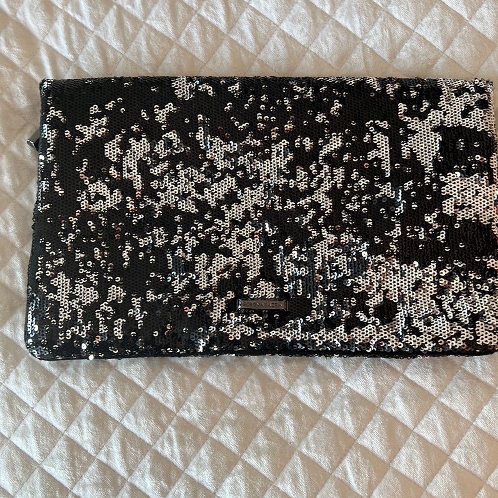 BCBG MaxAzria sequined clutch condition like new
